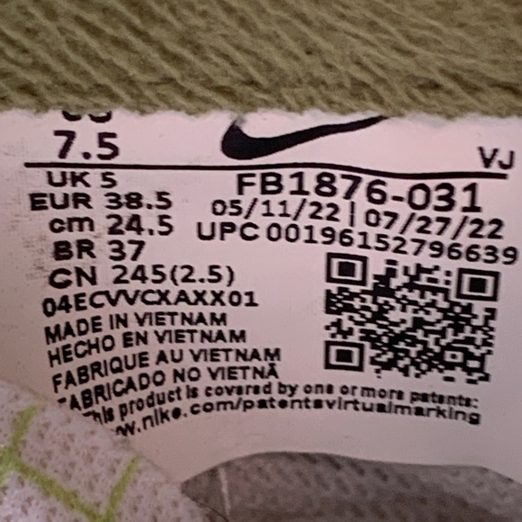 Nike Air Max Dawn Honey Dew Green Running Shoes FB1876-031 Women’s Sz 7.5 - Picture 5 of 10